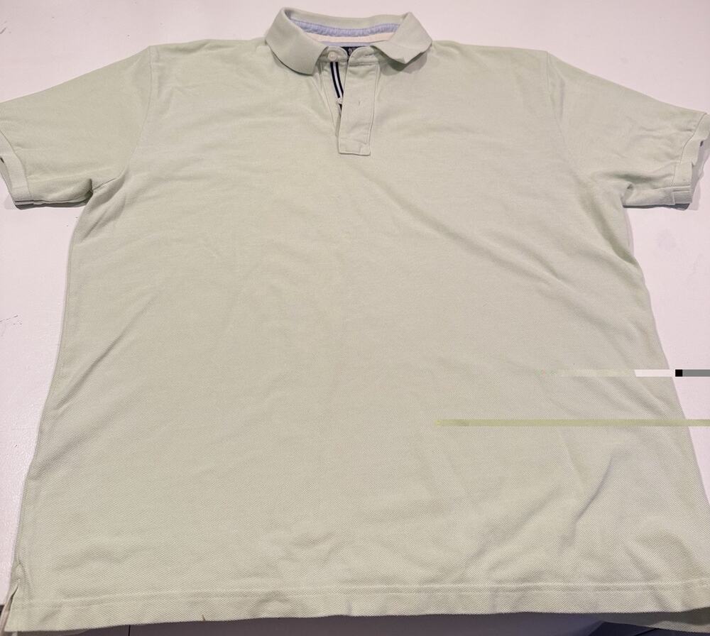 Boggi Milano Polo Shirt Mens XXL Green Short Sleeve Cotton Pique Logo Italian